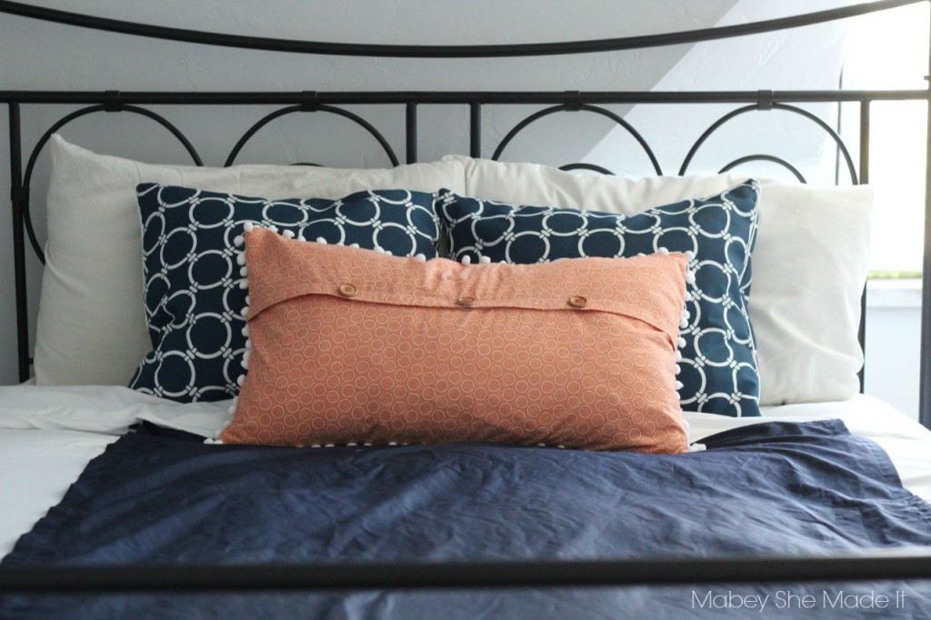 Pom Pom Pillow Sham Tutorial Mabey She Made It