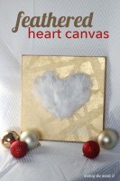 "Love" Feathered Heart Canvas | Mabey She Made It