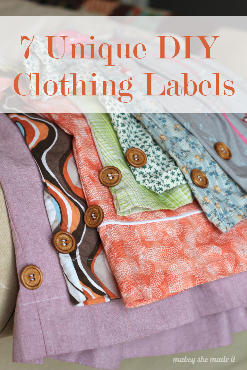 7 Unique DIY Clothing Labels Mabey She Made It