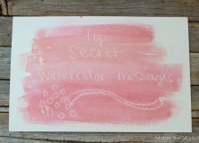Top Secret Watercolor Messages